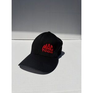 Mac Tools Flexfit Delta Black Baseball Cap Red Logo L/XL Moisture Wicking Hat
